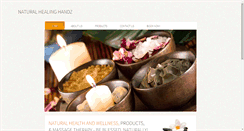 Desktop Screenshot of naturalhealinghandz.com